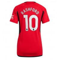 Fotbalové Dres Manchester United Marcus Rashford #10 Dámské Domácí 2023-24 Krátký Rukáv